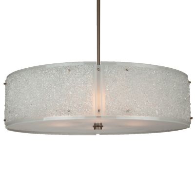 Hammerton Studio Textured Glass Drum Pendant Light - Size: 30 - CHB0044-