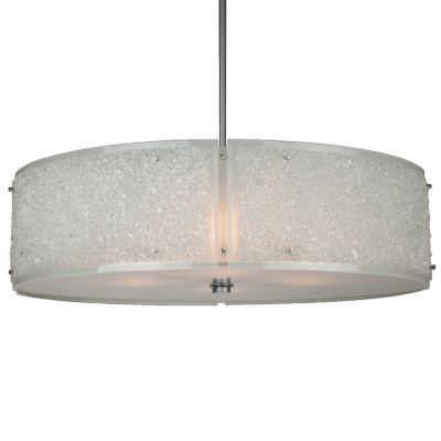 Hammerton Studio Textured Glass Drum Pendant Light - Size: 30 - CHB0044-