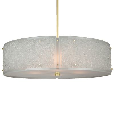 Hammerton Studio Textured Glass Drum Pendant Light - Size: 30 - CHB0044-