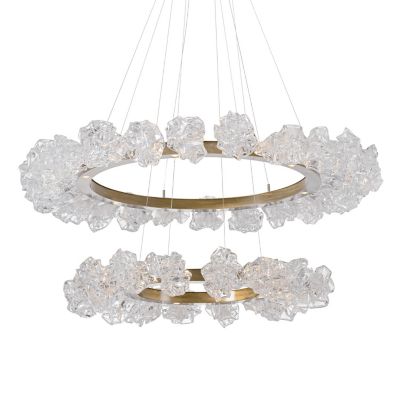 Blossom Two Tier LED Ring Chandelier