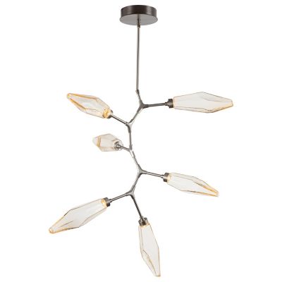 Hammerton Studio Rock Crystal Modern Vine LED Chandelier - Color: Amber - S