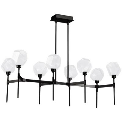 Hammerton Studio Gem Belvedere LED Linear Chandelier Light - Color: Grey -