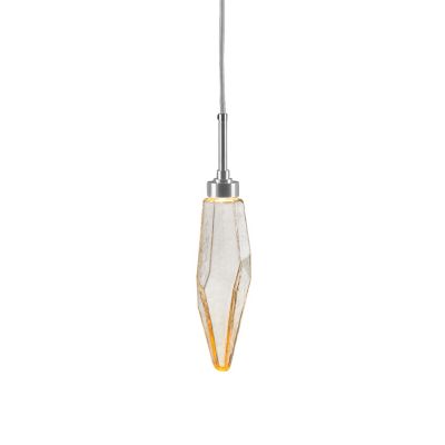 Hammerton Studio Rock Crystal LED Mini Pendant Light - Color: Glossy - Siz