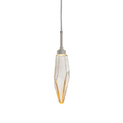 Hammerton Studio Rock Crystal LED Mini Pendant Light - Color: Glossy - Siz