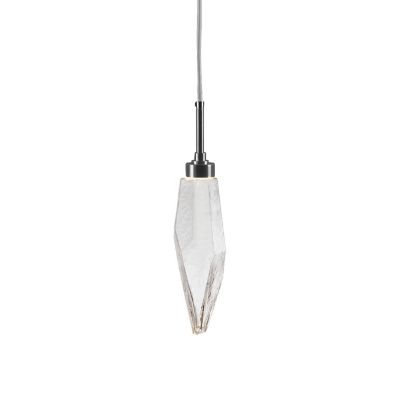 Hammerton Studio Rock Crystal LED Mini Pendant Light - Color: Glossy - Siz