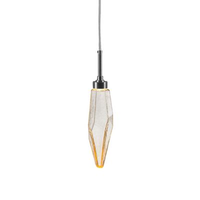 Hammerton Studio Rock Crystal LED Mini Pendant Light - Color: Glossy - Siz