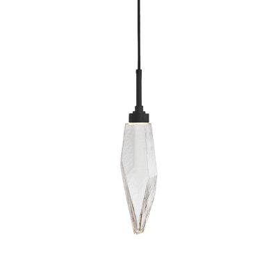 Hammerton Studio Rock Crystal LED Mini Pendant Light - Color: Glossy - Siz