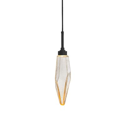 Hammerton Studio Rock Crystal LED Mini Pendant Light - Color: Glossy - Siz