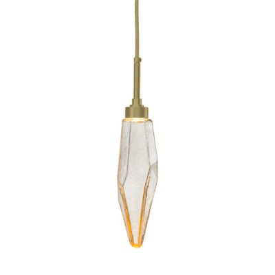 Hammerton Studio Rock Crystal LED Mini Pendant Light - Color: Glossy - Siz