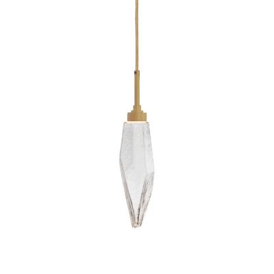 Hammerton Studio Rock Crystal LED Mini Pendant Light - Color: Glossy - Siz