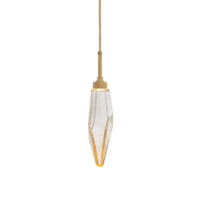 Hammerton Studio Rock Crystal LED Mini Pendant Light - Color: Glossy - Siz