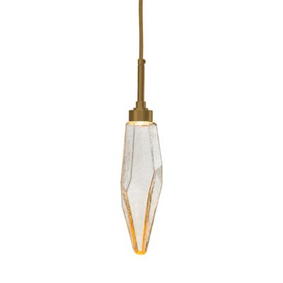 Hammerton Studio Rock Crystal LED Mini Pendant Light - Color: Glossy - Siz