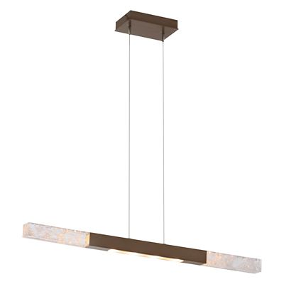 Hammerton Studio Axis Moda Linear Chandelier Light - Color: Bronze - Size: