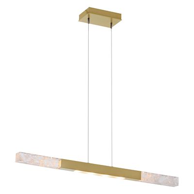 Hammerton Studio Axis Moda Linear Chandelier Light - Color: Brass - Size: 