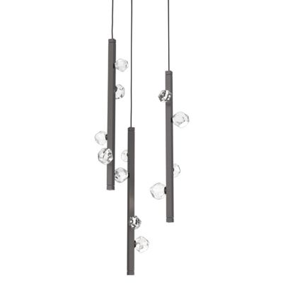 Hammerton Studio Stella LED Multi-Light Pendant Light - Color: Grey - Size: