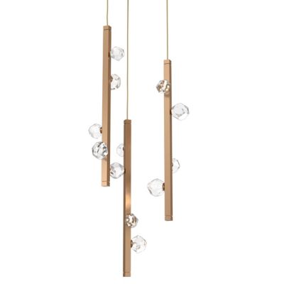 Hammerton Studio Stella LED Multi-Light Pendant Light - Color: Brass - Size