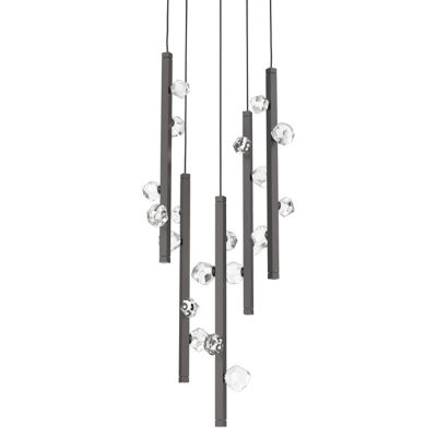 Hammerton Studio Stella LED Multi-Light Pendant Light - Color: Grey - Size: