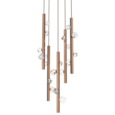 Hammerton Studio Stella LED Multi-Light Pendant Light - Color: Bronze - Siz