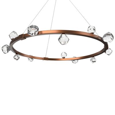 Hammerton Studio Stella LED Ring Chandelier - Color: Bronze - Size: 1 light
