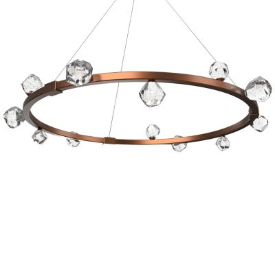 Hammerton Studio Stella LED Ring Chandelier - Color: Bronze - Size: 1 light