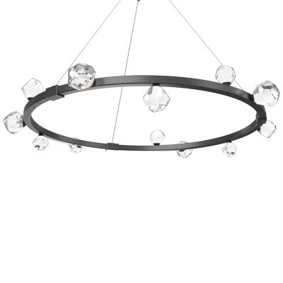 Hammerton Studio Stella LED Ring Chandelier - Color: Silver - Size: 1 light