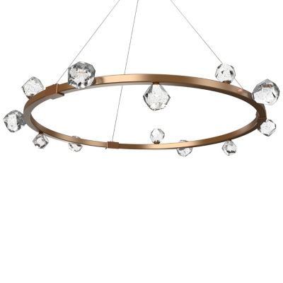 Hammerton Studio Stella LED Ring Chandelier - Color: Brass - Size: 1 light 