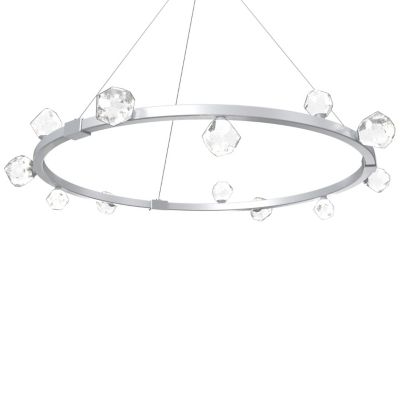 Hammerton Studio Stella LED Ring Chandelier - Color: Silver - Size: 1 light
