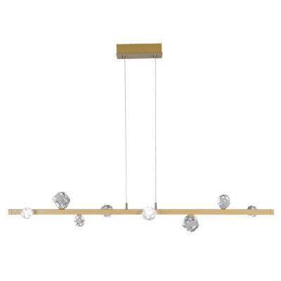 Hammerton Studio Stella LED Linear Chandelier Light - Color: Brass - PLB007