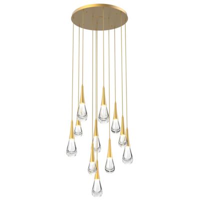 Hammerton Studio Raindrop Round LED Multi-Light Pendant Light - Color: Clea - HMS2208698 - Lights Add a stylish accent to your ceiling spaces with t sku HMS2208698