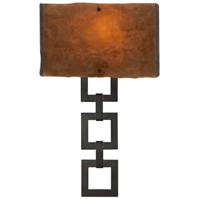 Carlyle Square Link Glass Wall Sconce