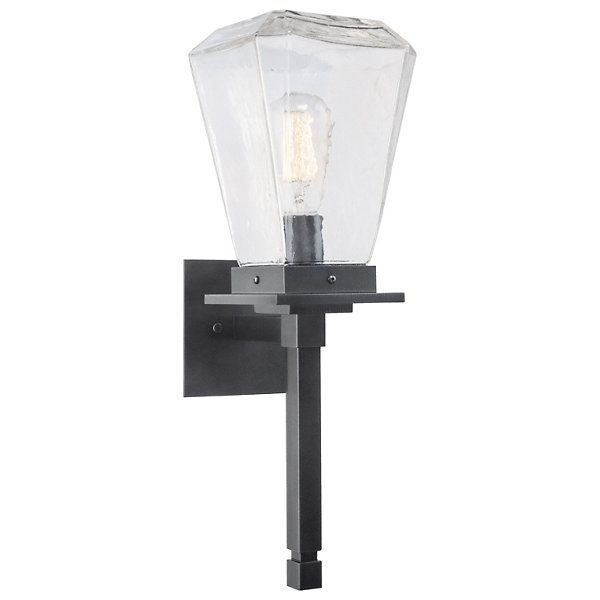 Hammerton Studio Beacon Outdoor Torch Wall Sconce - Color: Clear - Size: 1 