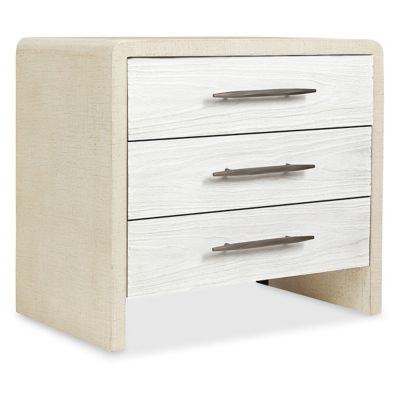 Hooker Furniture Cascade Three-Drawer Nightstand in White