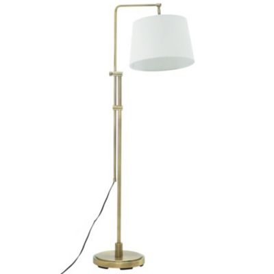House of Troy Crown Point Adjustable Downbridge Floor Lamp in Antique
