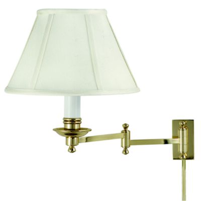 House of Troy Library Swingarm Wall Sconce - Color: Brass - Size: 1 light -