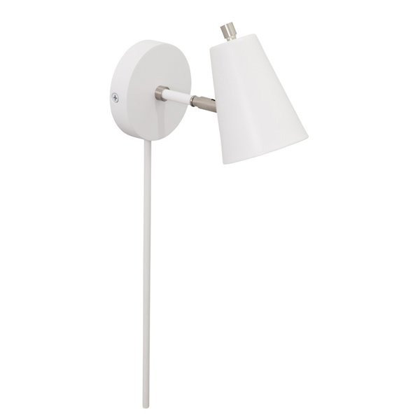 House of Troy Kirby Wall Sconce - Color: White - Size: 1 light - K175-WT