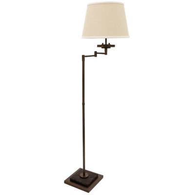 House of Troy Farmhouse Swing Arm Floor Lamp - Color: White - Size: 1 light