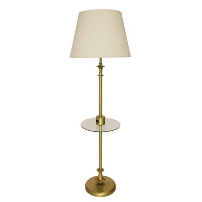 House of Troy Randolph Floor Lamp Lamp With Table - Color: White - Size: 1 