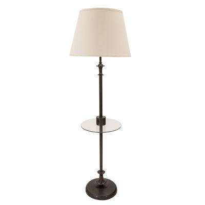 House of Troy Randolph Floor Lamp Lamp With Table - Color: White - Size: 1 