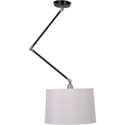 House of Troy Uptown Adjustable Pendant Light - Color: White - Size: 1 ligh