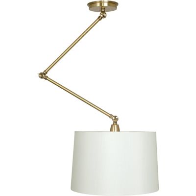 House of Troy Uptown Adjustable Pendant Light - Color: White - Size: 1 ligh