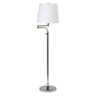 House of Troy Townhouse Adjustable Swing Arm Floor Lamp - Color: Silver - S