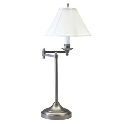 House of Troy Club Swing Arm Table Lamp - Color: Silver - CL251-AS