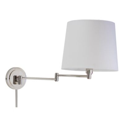 House of Troy Townhouse Swing Arm Wall Sconce - Color: Silver - Size: 1 lig