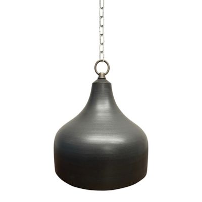 House of Troy Scatchard Stoneware Pendant Light - Color: Black - Size: 1 li