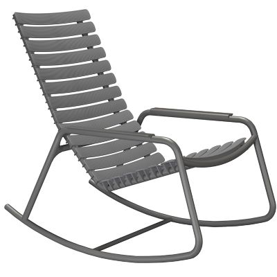 Houe ReCLIPS Outdoor Rocking Chair in Grey
