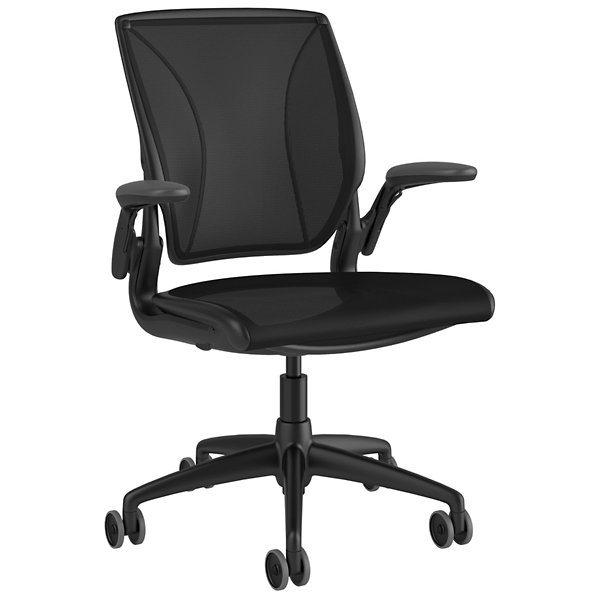 Humanscale Diffrient World Chair - Color: Black - W11BJ10J10SHNSC
