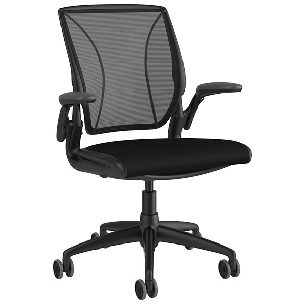 Humanscale Diffrient World Chair - Color: Black - W11BM10CF10SHNSC