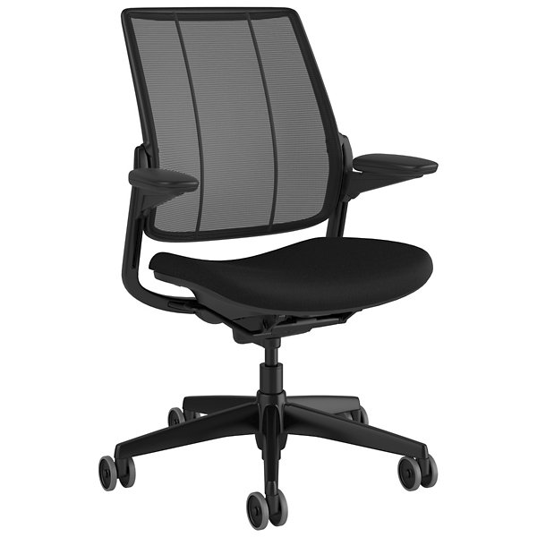 Humanscale Diffrient Smart Chair - Color: Black - S413BM10FT10XFSHNSC