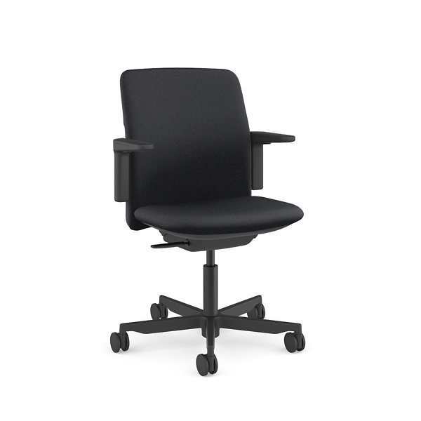 Humanscale Path Swivel Desk Chair - Color: Black - PT16BKT10SHNSC