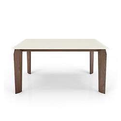 Magnolia Dining Table with Lacquered Glass Top